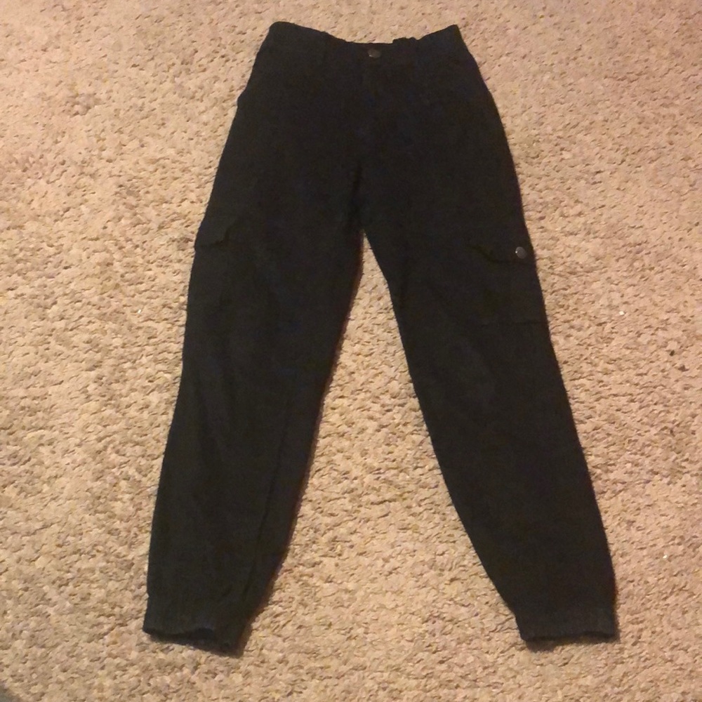 Black cargo pants